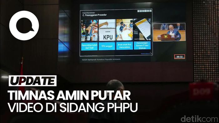Momen Ketua MK Setop Video yang Diputar Kubu AMIN di Sidang Sengketa Pilpres