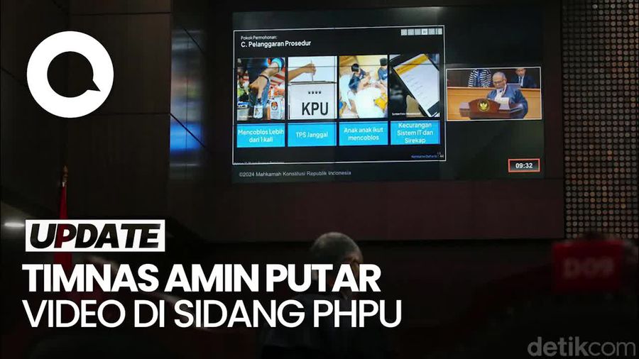 Momen Ketua MK Setop Video yang Diputar Kubu AMIN di Sidang Sengketa Pilpres