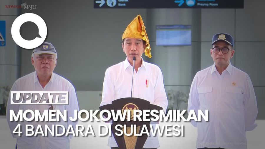 Jokowi Kenang Gempa Palu saat Resmikan 4 Bandara di Sulawesi