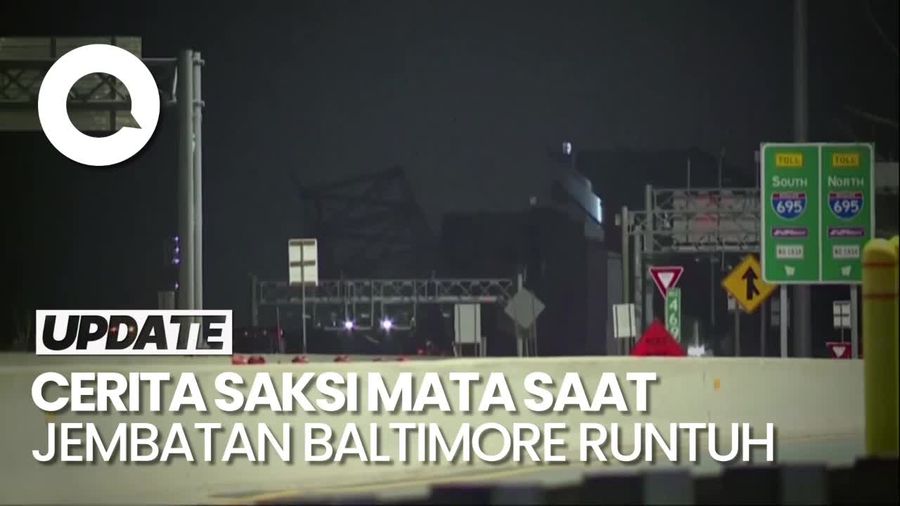 Saksi Mata Cerita Detik-detik Jembatan Baltimore di AS Ambruk