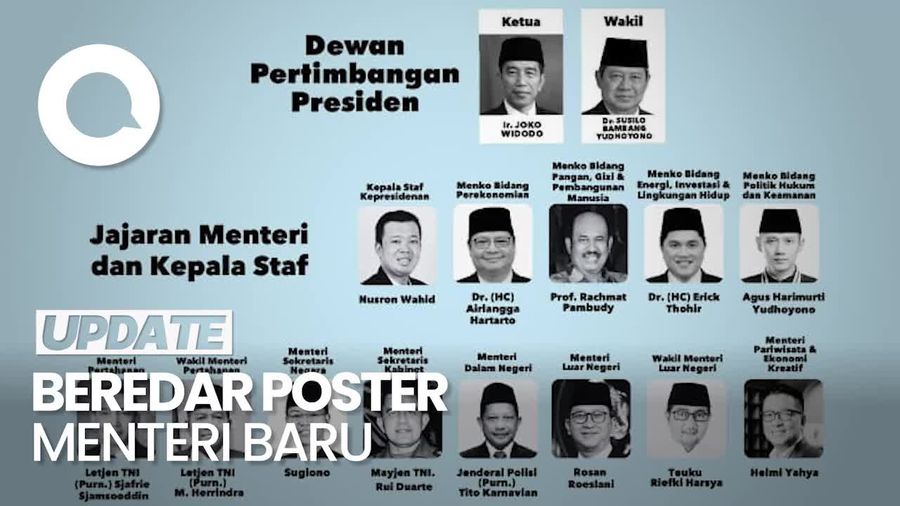 TKN soal Beredar Poster Daftar Menteri Baru: Bukan dari Prabowo-Gibran