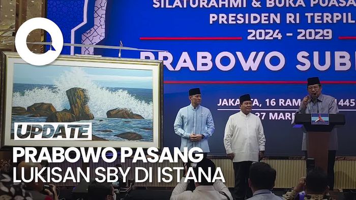 Prabowo Bakal Pajang Lukisan dari SBY di Istana Negara yang Baru
