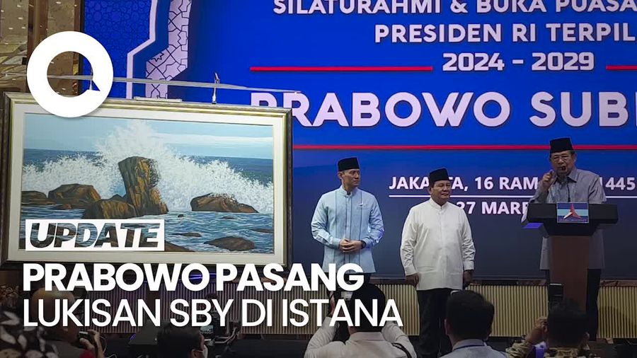 Prabowo Bakal Pajang Lukisan dari SBY di Istana Negara yang Baru