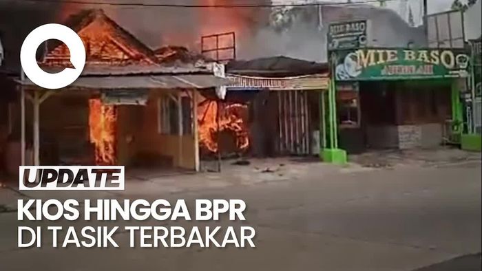 Kios-kios hingga Bank Perkreditan Rakyat di Tasik Terbakar, Tak Ada Korban Jiwa
