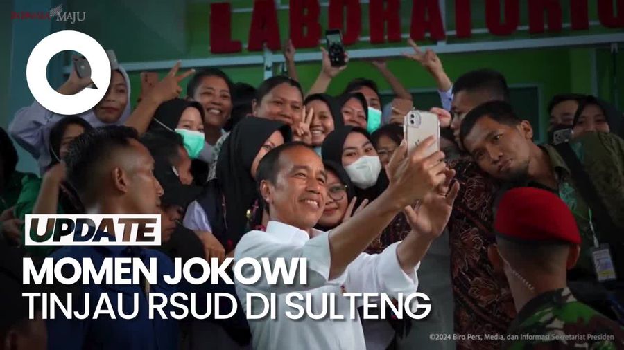 Jokowi Tinjau RSUD Mokopido Tolitoli, Ini Harapan Tenaga Medis