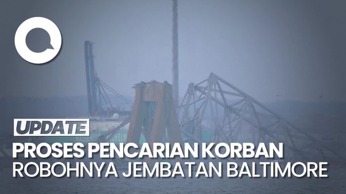 6 Orang Masih Dinyatakan Hilang dalam Insiden Robohnya Jembatan Baltimore