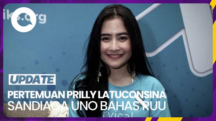 Prilly Latuconsina Bertemu Sandiaga Uno, Bahas RUU Ketenagakerjaan Aktor