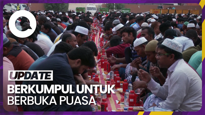 Saat Ribuan Pekerja Migran Buka Puasa Bersama di Dubai