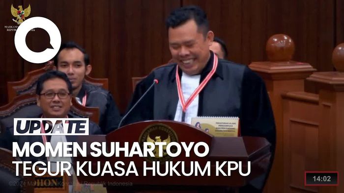 Momen Ketua MK Tegur Kuasa Hukum KPU yang Puji-puji Hasyim Asyari
