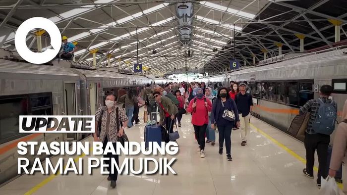 Cerita Pemudik di Stasiun Bandung Curi Start Gegara Takut Kehabisan Tiket