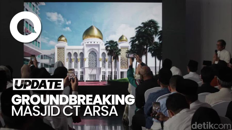 CT dan Anita Tanjung Groundbreaking Pembangunan Masjid CT Arsa