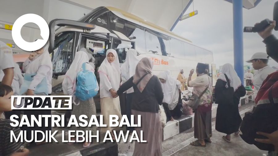 Libur Lebaran, Ratusan Santri Asal Bali Mudik Lebih Awal