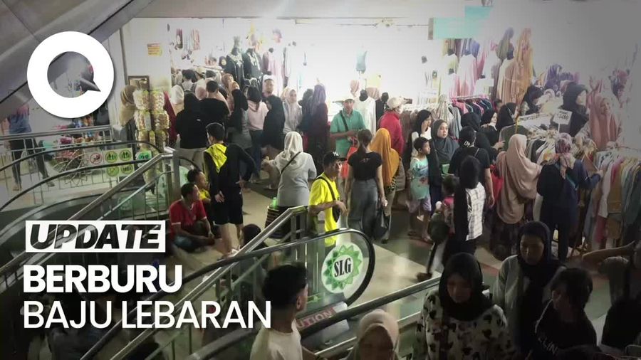 Ibu dari Cikarang Ini Rela ke Tanah Abang Demi Berburu Baju Lebaran