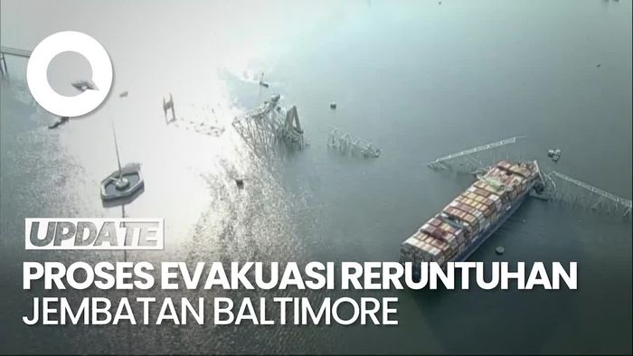 Jembatan Roboh Baltimore Mulai Dievakuasi, Diprediksi Ada Korban Terjebak