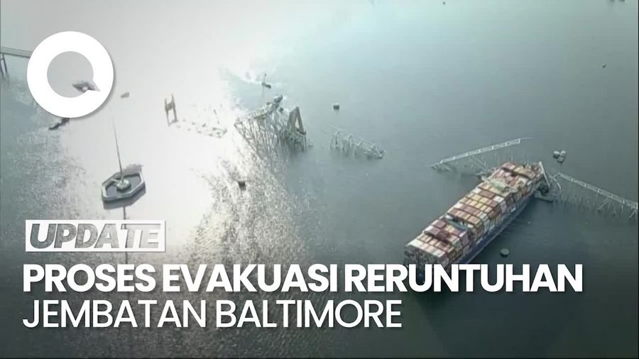 Jembatan Roboh Baltimore Mulai Dievakuasi, Diprediksi Ada Korban Terjebak