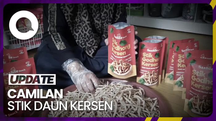 Laris Manis Camilan Stik Daun Kersen Jelang Lebaran