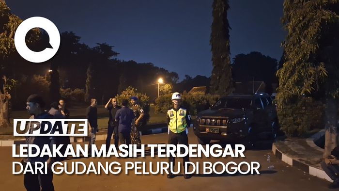 Sampai Jam 23.00 WIB Ledakan Gudang Peluru di Bogor Masih Terdengar