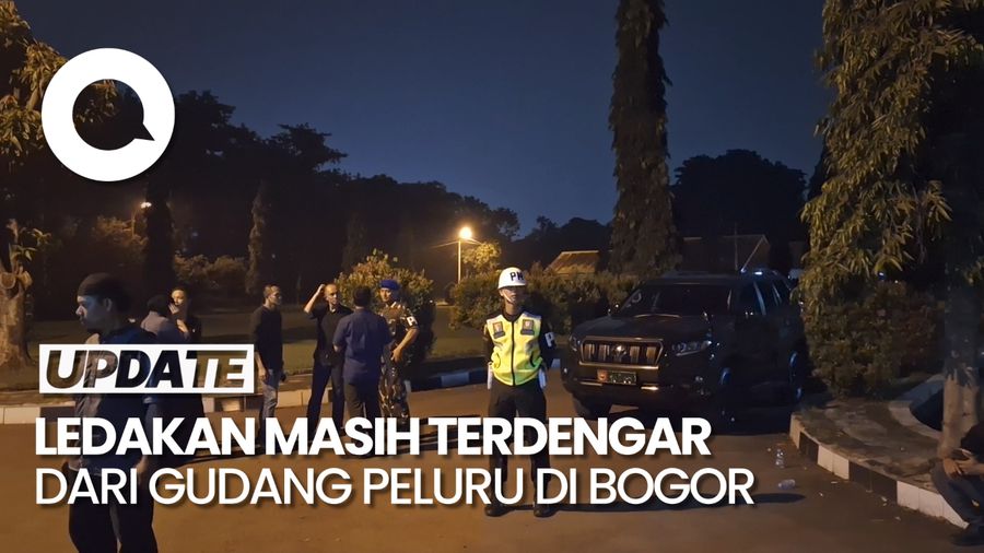 Sampai Jam 23.00 WIB Ledakan Gudang Peluru di Bogor Masih Terdengar