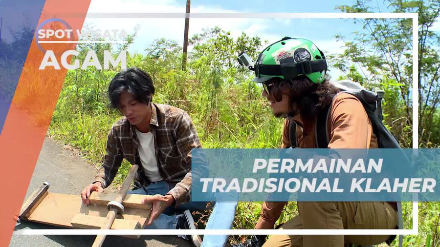 Klaher, Permainan Tradisional Papan Seluncur Dengan Roda dan Laher, Agam