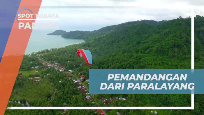Menikmati Keindahan Alam Pantai Air Manis Dari Ketinggian, Padang