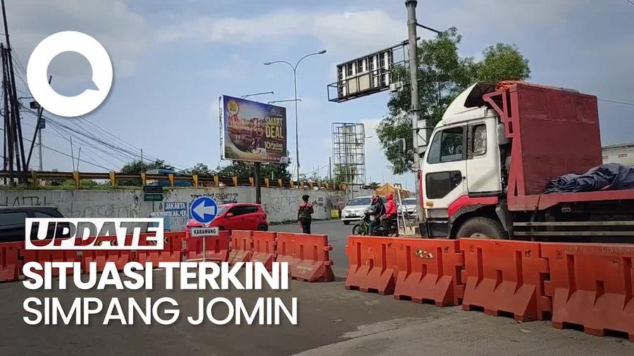 Kondisi Lalin Simpang Jomin Karawang yang Jadi Primadona Pemudik Motor