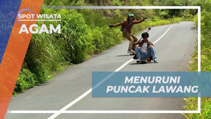 Menuruni Puncak Lawang Dengan Papan Seluncur dan Klaher, Agam