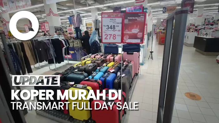 Pemudik Wajib Punya! Koper Dijual Rp 200 Ribuan di Transmart Full Day Sale