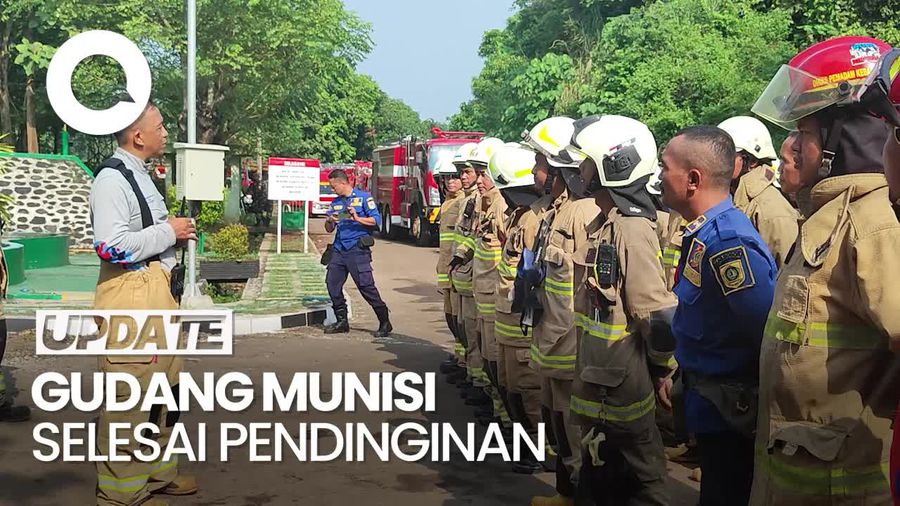 Proses Pendinginan Gudang Munisi Kodam Jaya Selesai, Damkar Pulang