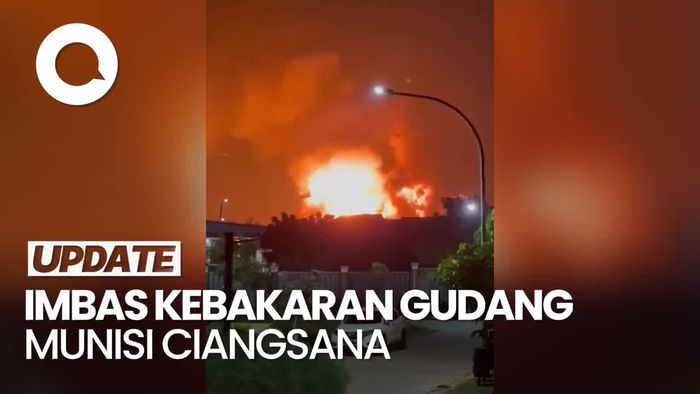 135 KK Mengungsi Imbas Kebakaran Gudang Munisi di Ciangsana
