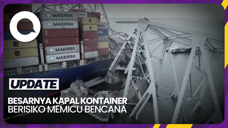 Catatan Insiden Runtuhnya Jembatan Baltimore: Kapal Besar Picu Bencana