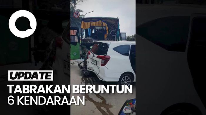 4 Orang Terluka dalam Tabrakan Beruntun di Jalan Transyogi Bogor