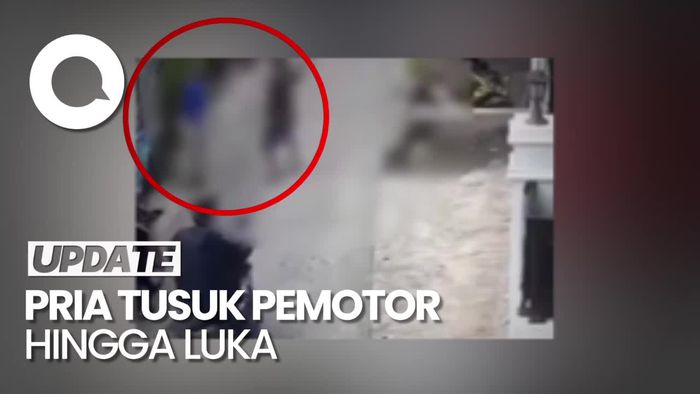 Heboh Pria Diduga ODGJ Tusuk Pemotor di Bogor 