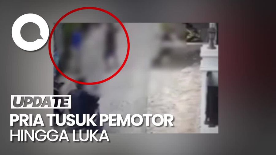 Heboh Pria Diduga ODGJ Tusuk Pemotor di Bogor 