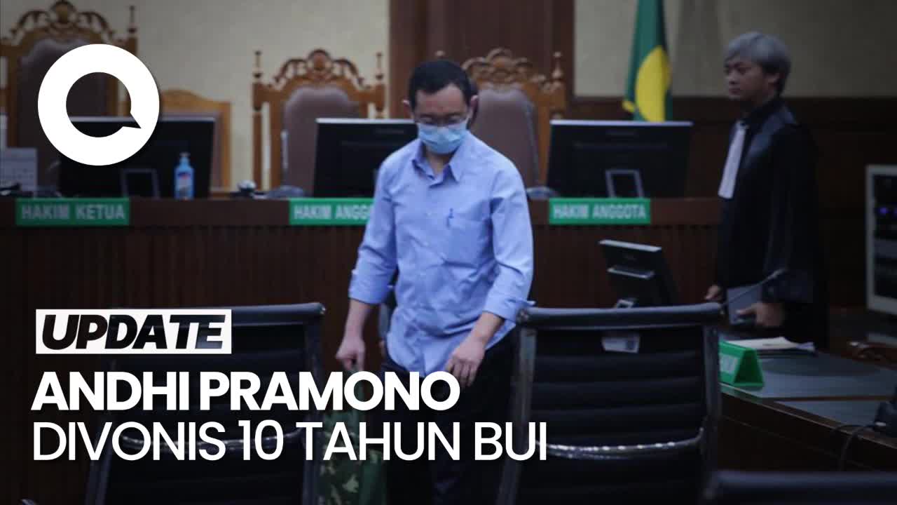 Andhi Pramono Divonis 10 Tahun Bui dan Denda Rp 1 Miliar