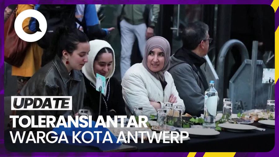Warga Kota Antwerp Gelar Buka Puasa dan Rayakan Paskah Bersama
