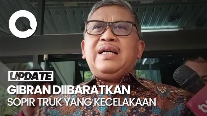 Kala Hasto Ibatkan Gibran Seperti Sopir Truk yang Kecelakaan di GT Halim