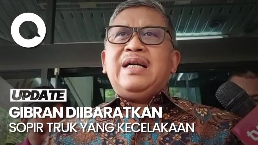 Kala Hasto Ibatkan Gibran Seperti Sopir Truk yang Kecelakaan di GT Halim