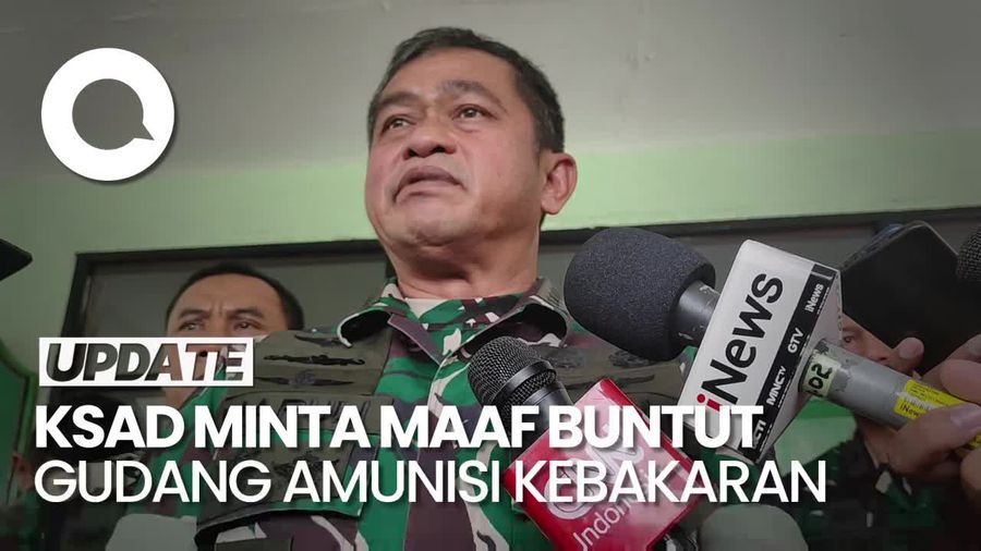 Permintaan Maaf KSAD hingga Arahan Jokowi Buntut Kebakaran Gudang Amunisi
