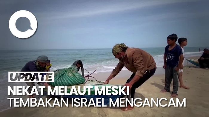 Nelayan Palestina Tantang Tembakan Angkatan Laut Israel