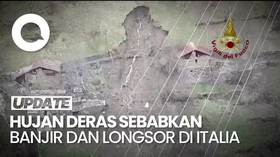 Italia Diterjang Bencana Banjir dan Longsor Akibat Hujan Deras