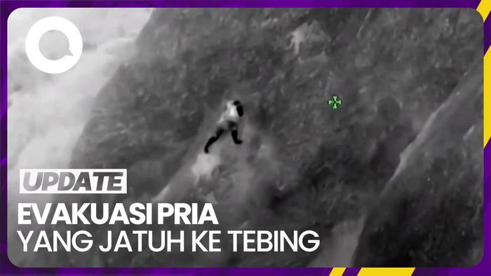 Momen Dramatis Evakuasi Pria yang Jatuh di Tebing California
