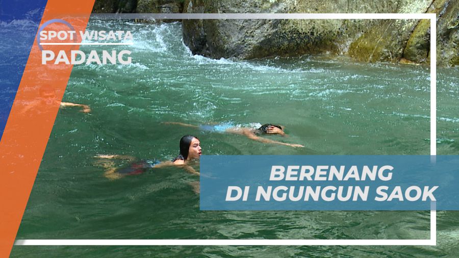 Berenang Seru Menikmati Jernihnya Air Terjun Ngungun Saok, Padang