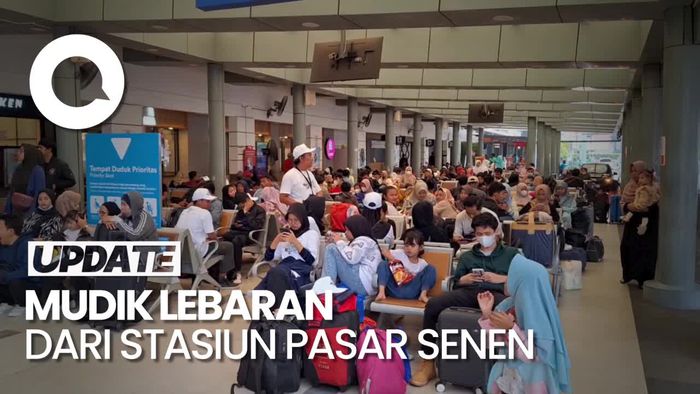 19 Ribu Pemudik Berangkat dari Stasiun Pasar Senen Hari Ini
