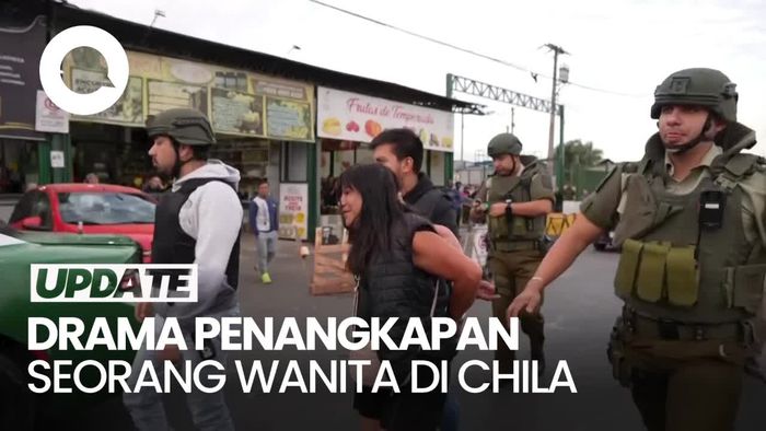 Detik-detik Wanita Rebut Pistol Polisi dan Lepas Tembakan di Chile
