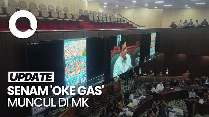 Momen Saksi Ganjar Putar Video Senam Oke Gas di MK