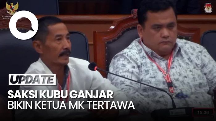 Momen Ketua MK Dibuat Tertawa oleh Saksi Kubu Ganjar