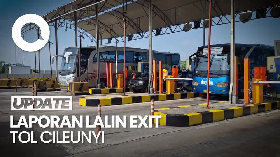 H-8 Lebaran, Exit Tol Cileunyi Masih Ramai Lancar