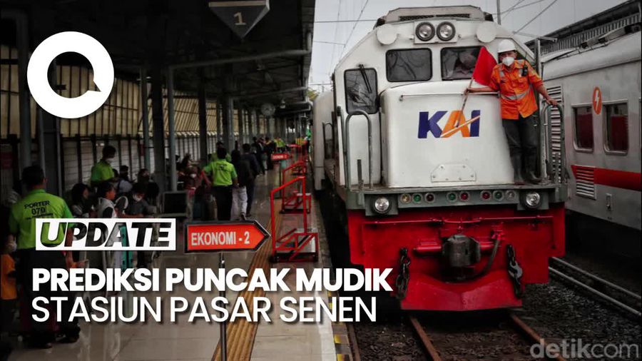KAI Daop 1 Prediksi Puncak Arus Mudik di Stasiun Pasar Senen 6 April 2024
