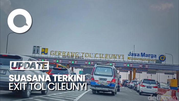 Pantauan Mudik di Exit Tol Cileunyi