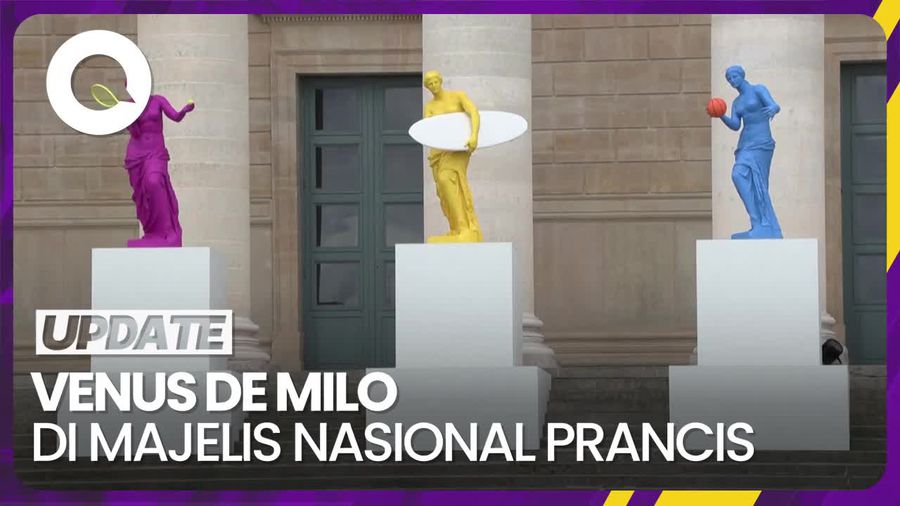Penampakan Patung Venus de Milo Sambut Olimpiade Paris 2024